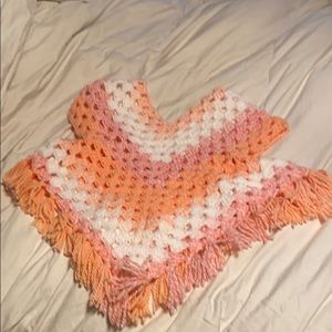 Little Girl Crochet Ponvho